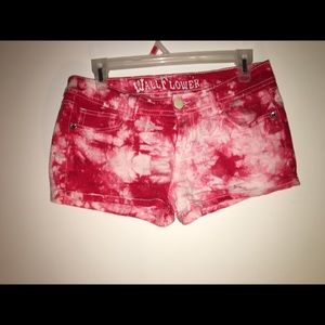 Wallflower tie dye shorts